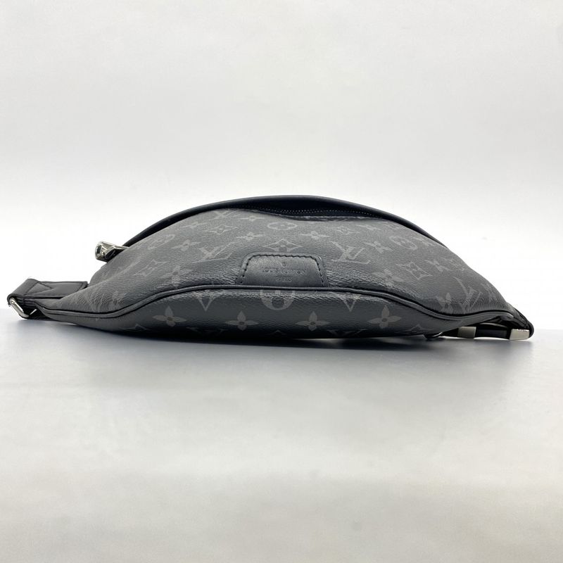 Louis Vuitton Body Bag Monogram Eclipse Discovery Bum Bag PM M46035 Black Men's