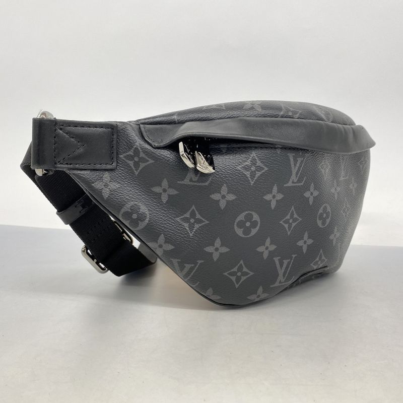 Louis Vuitton Body Bag Monogram Eclipse Discovery Bum Bag PM M46035 Black Men's