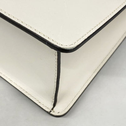 Gucci Handbag Sylvie 421882 Leather Ivory Gold Hardware 2way Bag Ladies