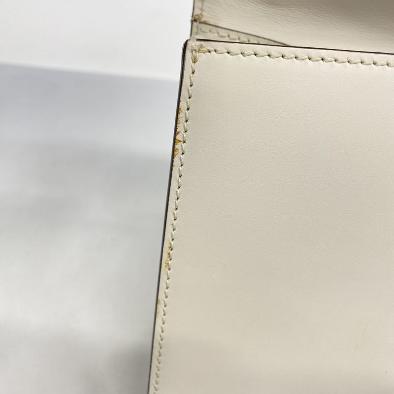 Gucci Handbag Sylvie 421882 Leather Ivory Gold Hardware 2way Bag Ladies