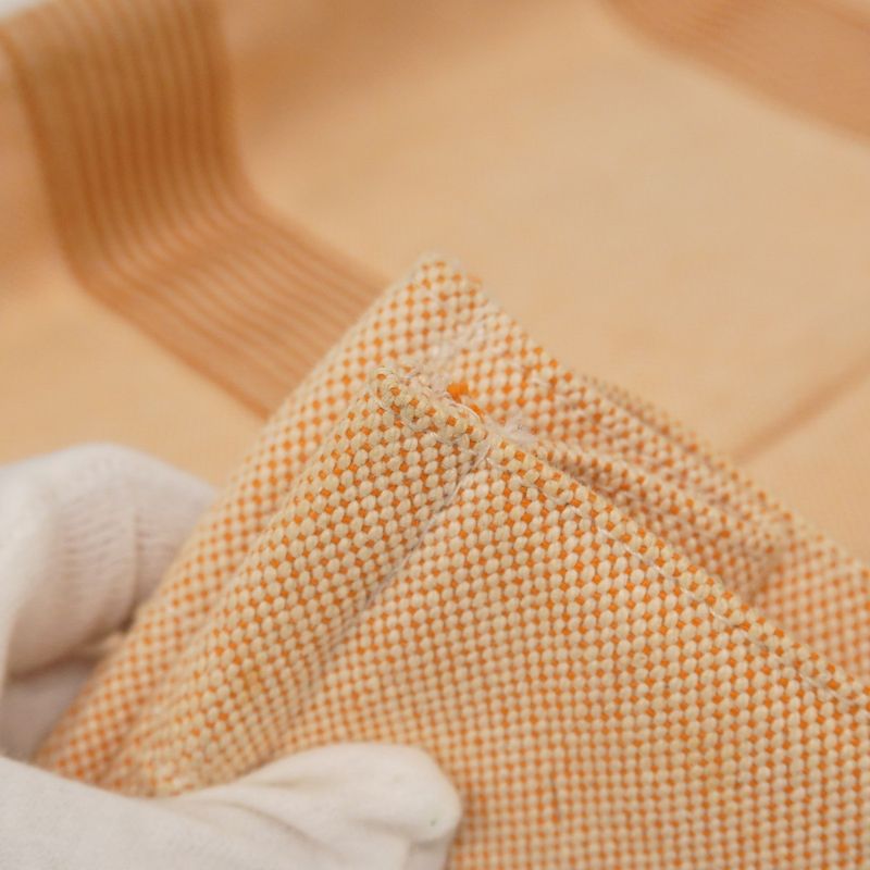 Hermes Tote Bag New Fourre Tout MM Canvas Orange White Silver Hardware Ladies