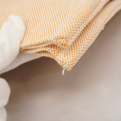 Hermes Tote Bag New Fourre Tout MM Canvas Orange White Silver Hardware Ladies