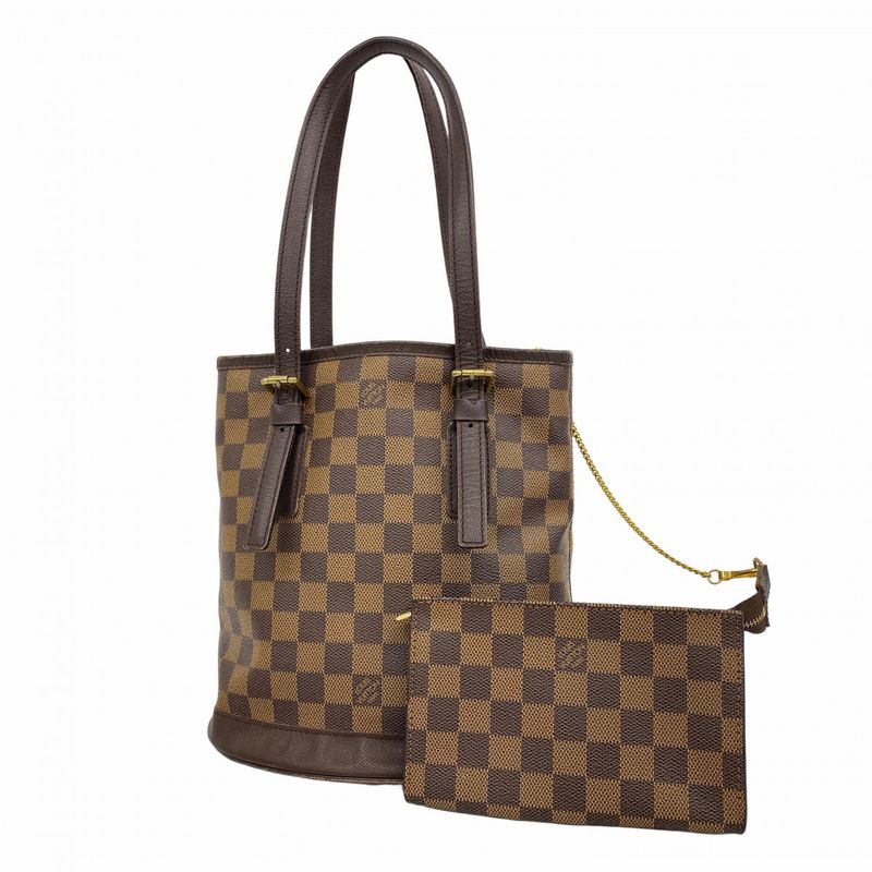 Louis Vuitton Tote Bag Damier Marais N42240 Ebene Ladies