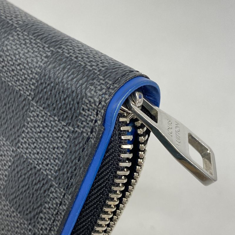 Louis Vuitton Long Wallet Damier Graphite Zippy Wallet Vertical N64436 Black