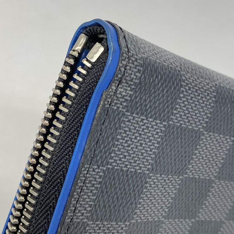 Louis Vuitton Long Wallet Damier Graphite Zippy Wallet Vertical N64436 Black