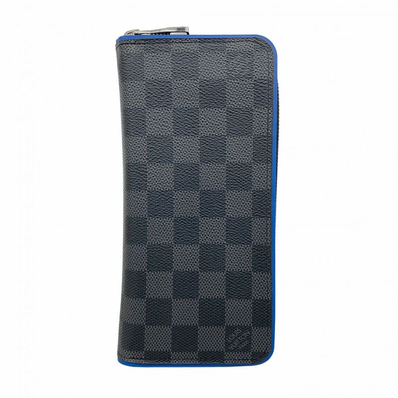 Louis Vuitton Long Wallet Damier Graphite Zippy Wallet Vertical N64436 Black
