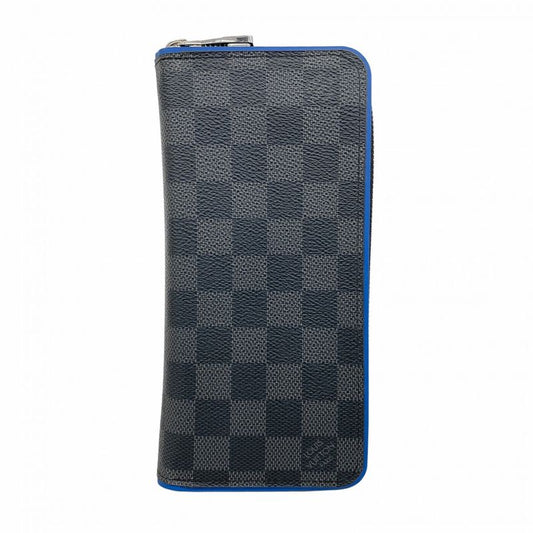 Louis Vuitton Long Wallet Damier Graphite Zippy Wallet Vertical N64436 Black