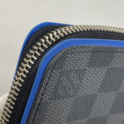 Louis Vuitton Long Wallet Damier Graphite Zippy Wallet Vertical N64436 Black