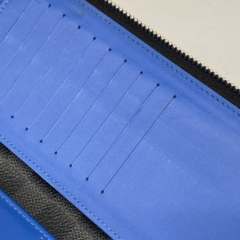 Louis Vuitton Long Wallet Damier Graphite Zippy Wallet Vertical N64436 Black