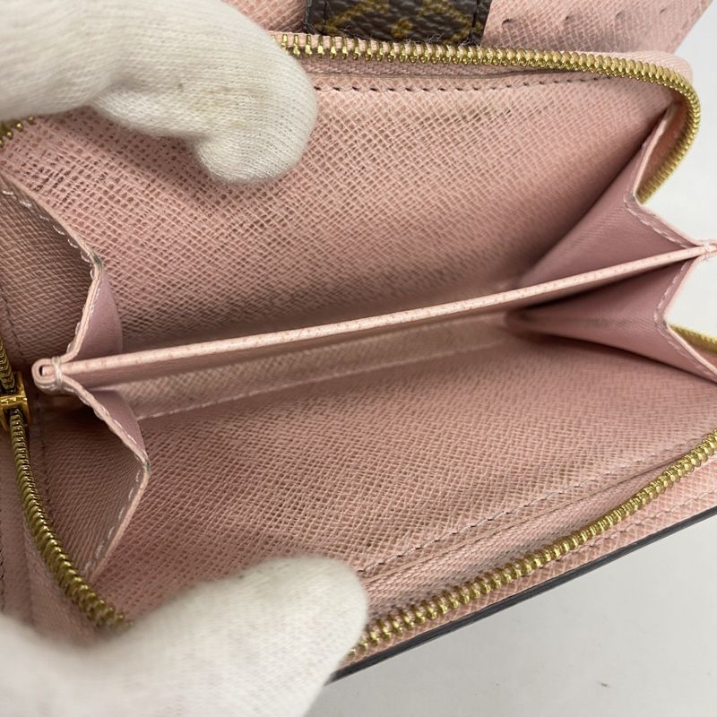Louis Vuitton Wallet Monogram Portefeuille Juliette M80973 Rose Ballerine