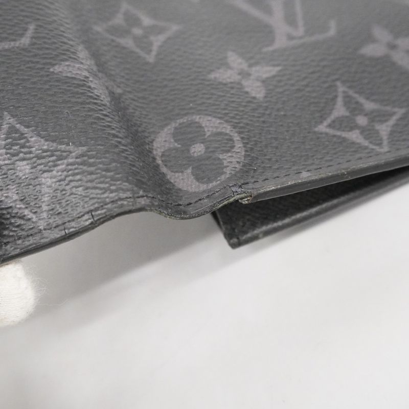 Louis Vuitton Long Wallet Monogram Eclipse Portefeuille Brother M61697 Black