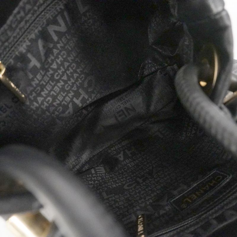 Chanel Tote Bag Camellia Lambskin Black Chien Pangold Hardware Women's