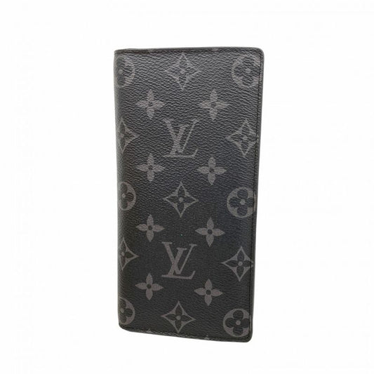 Louis Vuitton Long Wallet Monogram Eclipse Portefeuille Brother M61697 Black