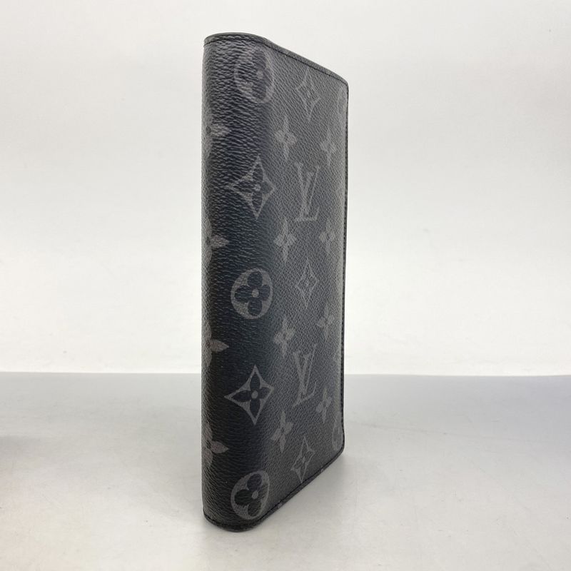 Louis Vuitton Long Wallet Monogram Eclipse Portefeuille Brother M61697 Black
