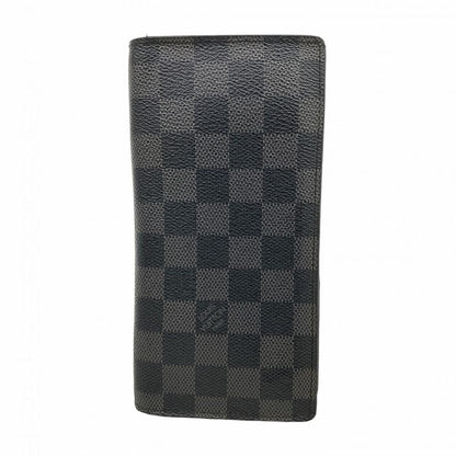 Louis Vuitton Long Wallet Damier Graphite Portefeuille Brother N62665 Black