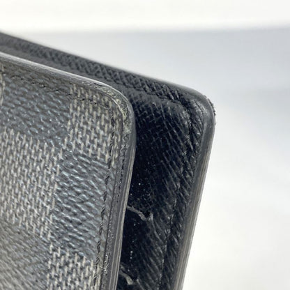 Louis Vuitton Long Wallet Damier Graphite Portefeuille Brother N62665 Black