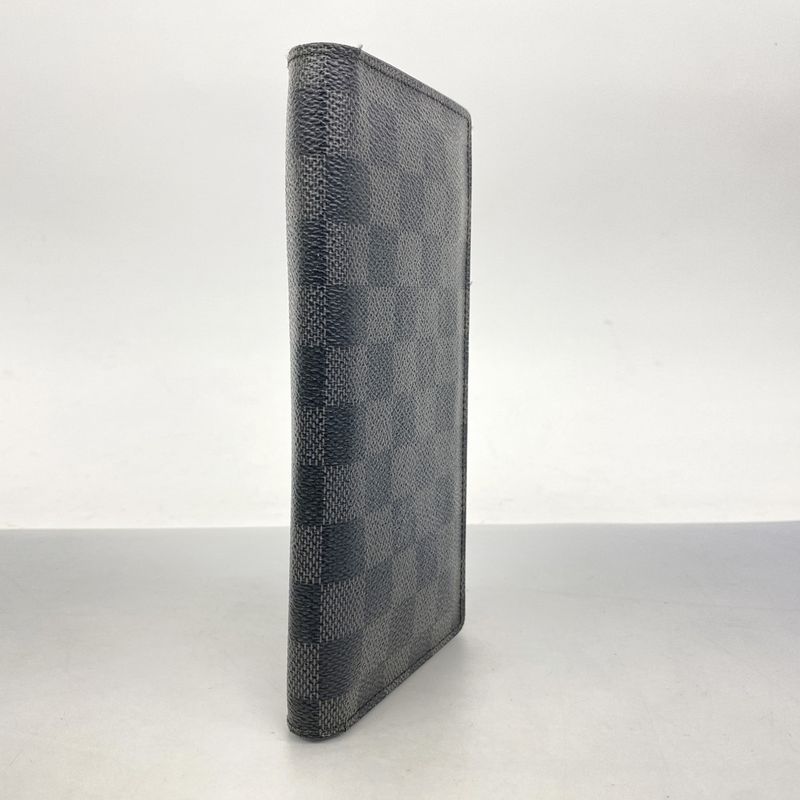 Louis Vuitton Long Wallet Damier Graphite Portefeuille Brother N62665 Black