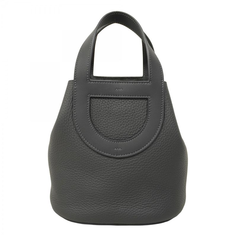 Hermes Handbag in the Loop 18 Monochrome Taurillon Clemence Grimisty K Engraved