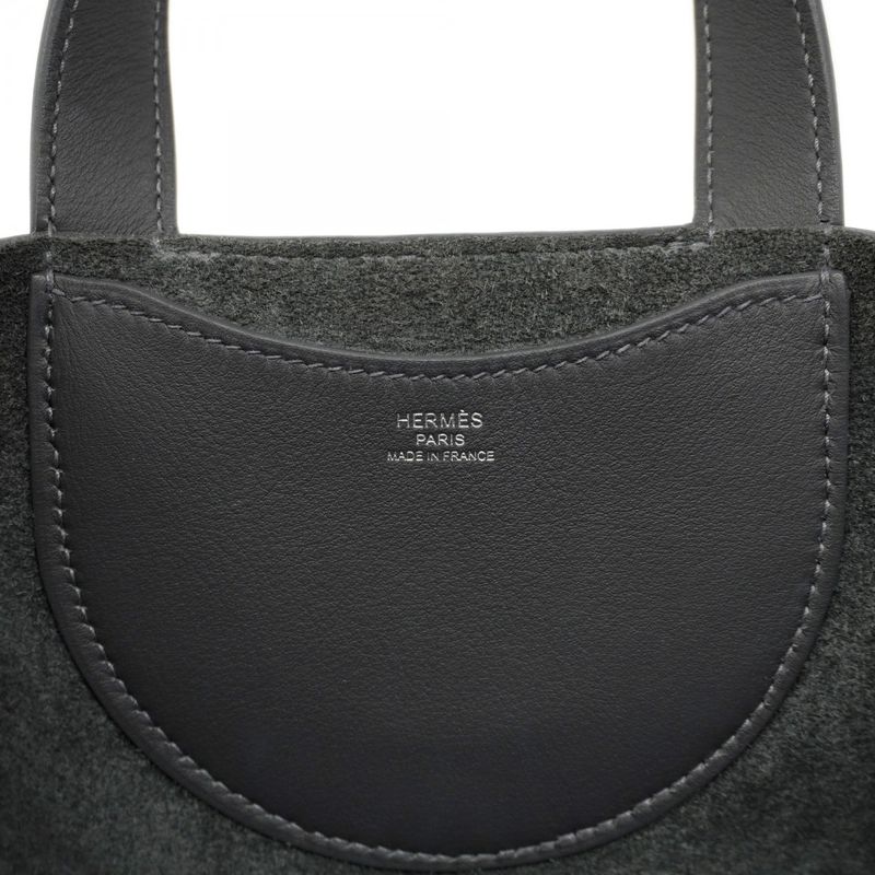 Hermes Handbag in the Loop 18 Monochrome Taurillon Clemence Grimisty K Engraved