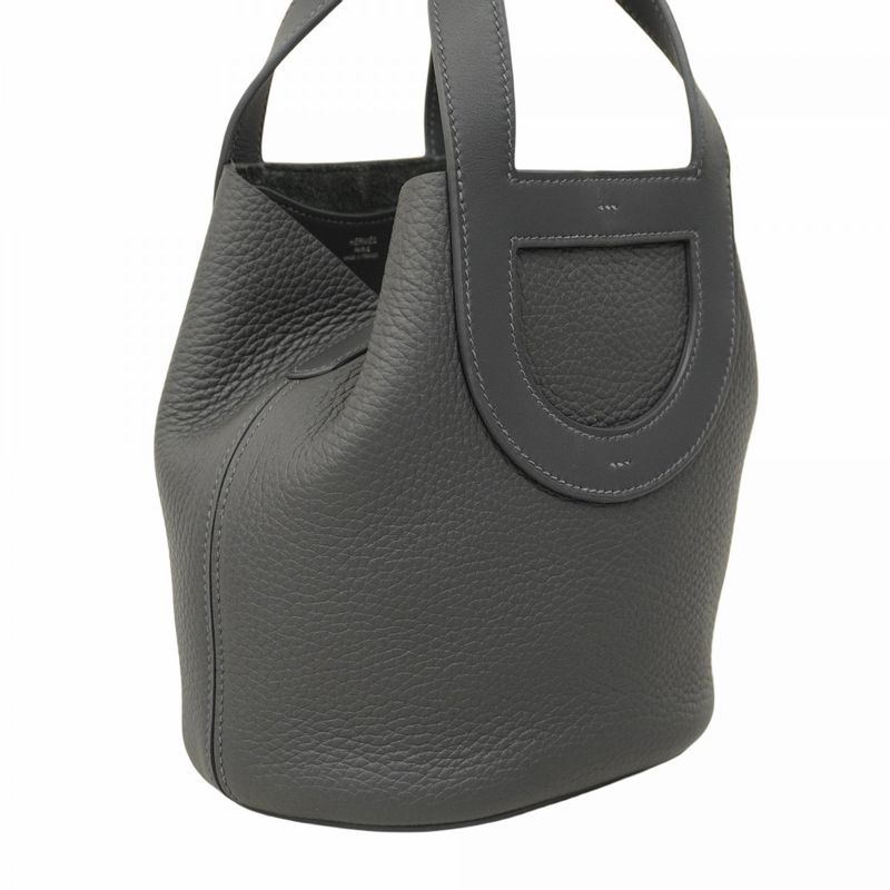 Hermes Handbag in the Loop 18 Monochrome Taurillon Clemence Grimisty K Engraved