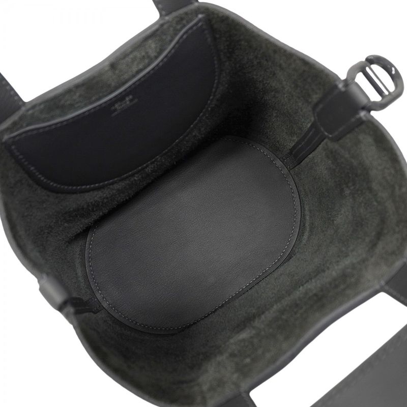 Hermes Handbag in the Loop 18 Monochrome Taurillon Clemence Grimisty K Engraved