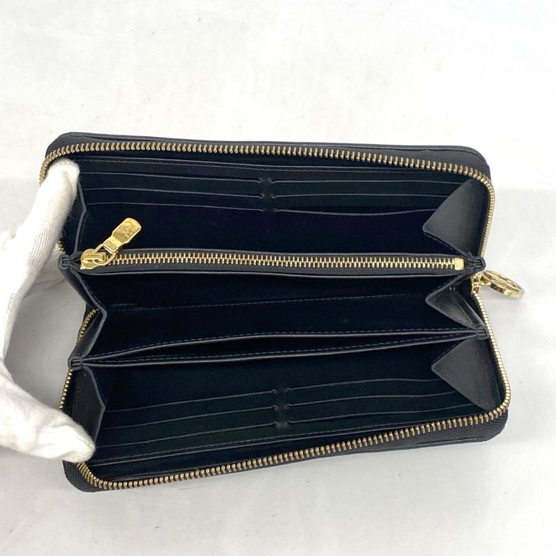 Louis Vuitton Long Wallet Monogram Embossed Zippy Wallet M81510 Noir Black Men