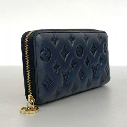 Louis Vuitton Long Wallet Monogram Embossed Zippy Wallet M81510 Noir Black Men