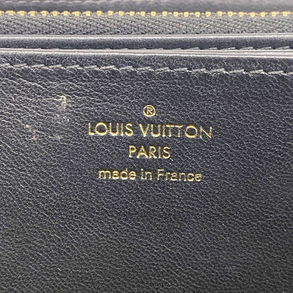 Louis Vuitton Long Wallet Monogram Embossed Zippy Wallet M81510 Noir Black Men