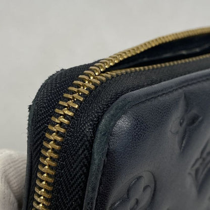 Louis Vuitton Long Wallet Monogram Embossed Zippy Wallet M81510 Noir Black Men