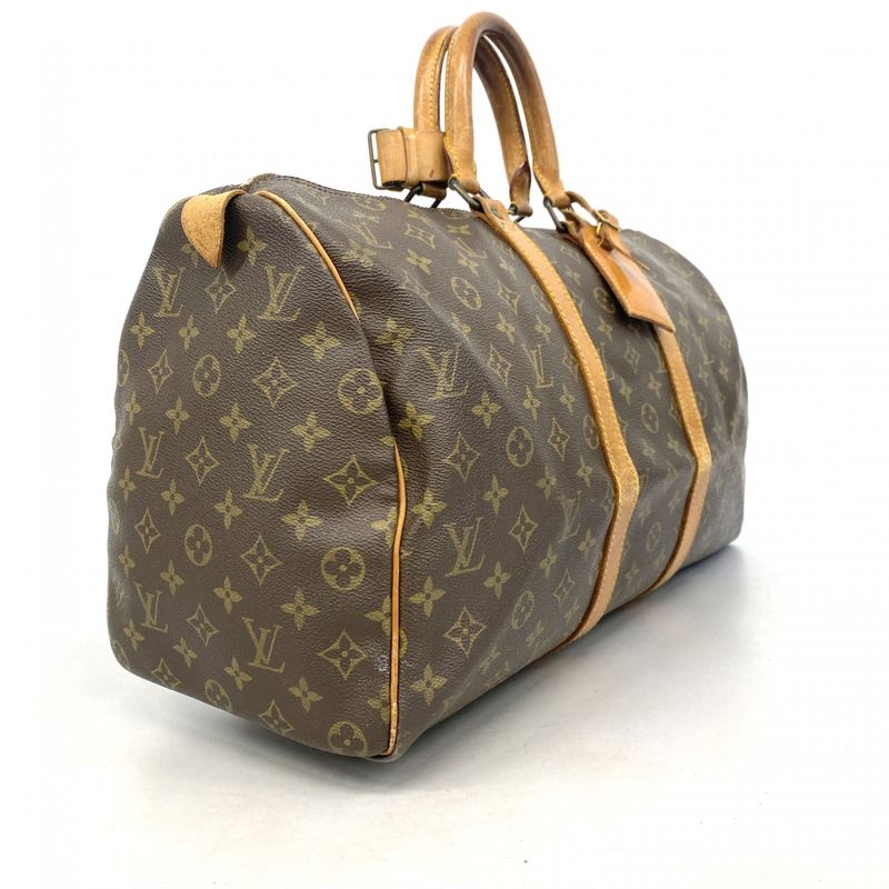 Louis Vuitton Boston Bag Monogram Keepall 45 M41428 Brown Men Women Unisex