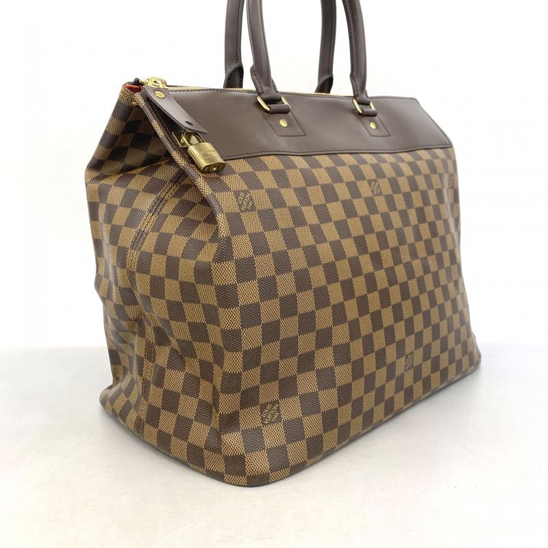 Louis Vuitton Boston Bag Damier Greenwich PM N41165 Ebene Men's Women's Unisex