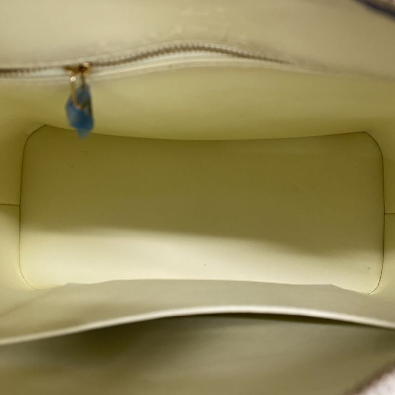 Louis Vuitton Tote Bag Vernis Houston M91055 Lime Yellow Ladies