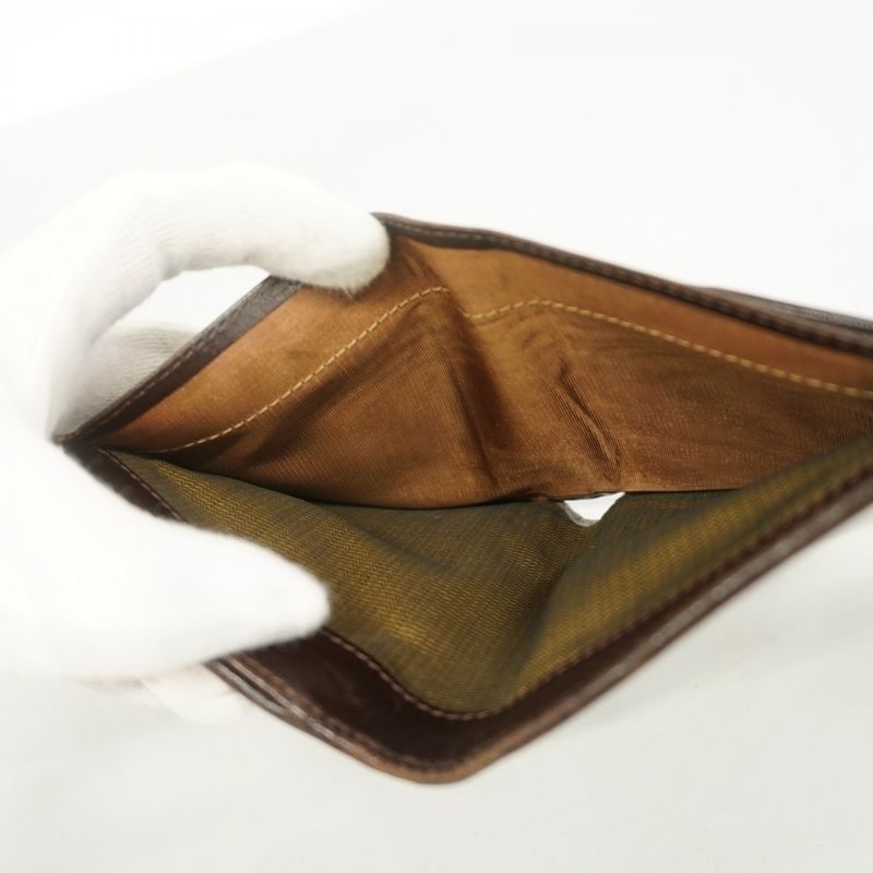 Fendi Wallet Zucca Canvas Brown Silver Hardware Ladies