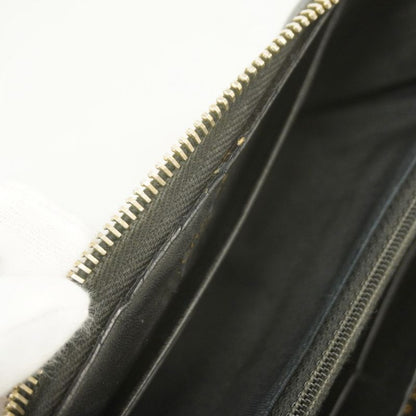 Chanel Long Wallet Matelasse Lambskin Black Chien Pan Gold Hardware Women's