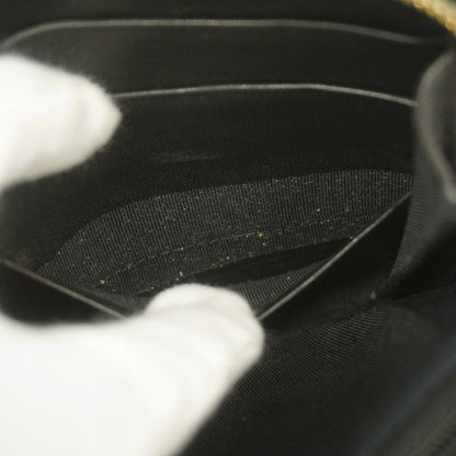 Chanel Long Wallet Matelasse Lambskin Black Chien Pan Gold Hardware Women's