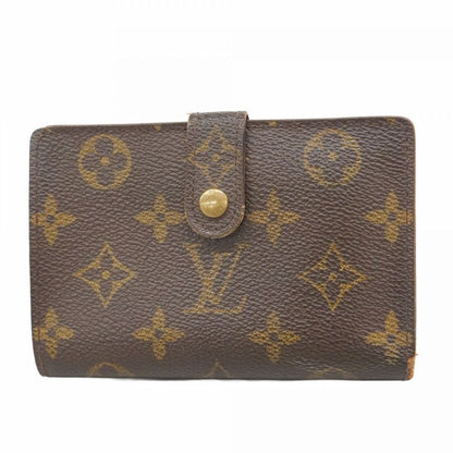 Louis Vuitton Wallet Monogram Portomone Viennese M61663 Brown Women's