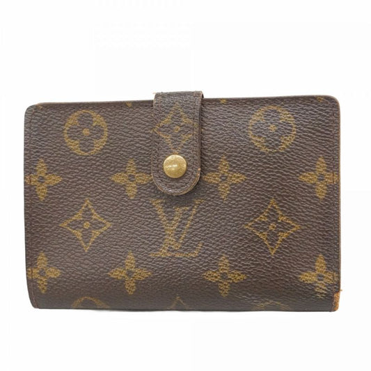 Louis Vuitton Wallet Monogram Portomone Viennese M61663 Brown Women's