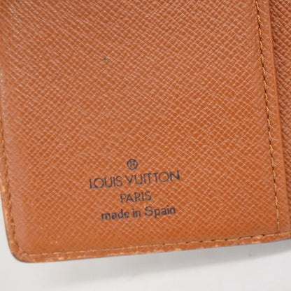 Louis Vuitton Wallet Monogram Portomone Viennese M61663 Brown Women's