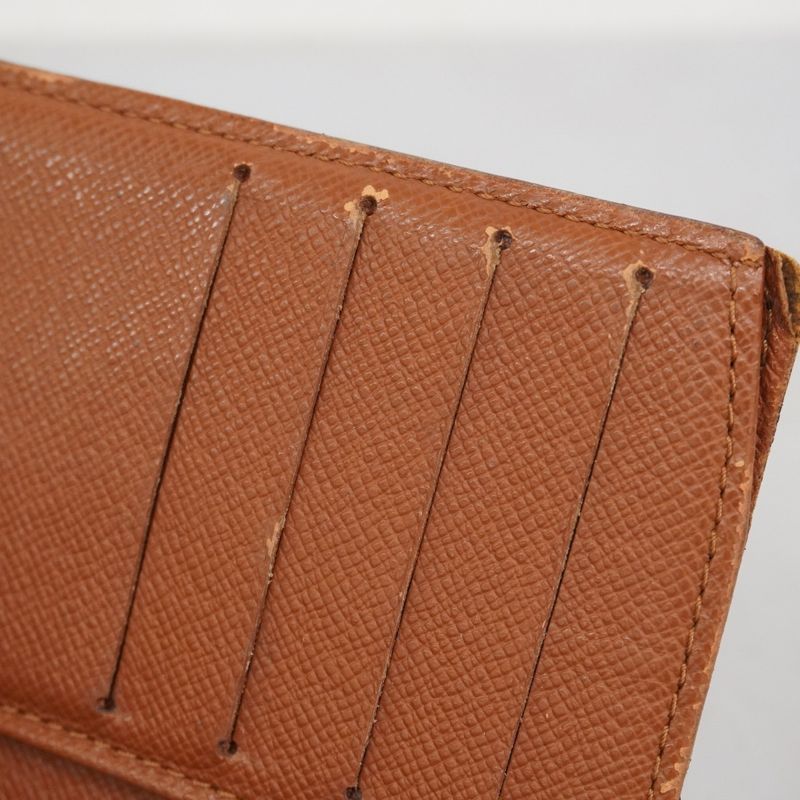 Louis Vuitton Wallet Monogram Portomone Viennese M61663 Brown Women's