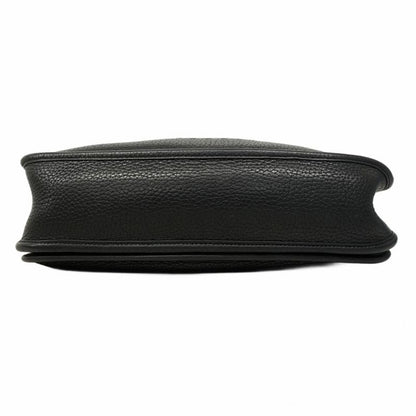 Hermes Shoulder Bag Evelyn 3pm Taurillon Clemence Black Silver Hardware a