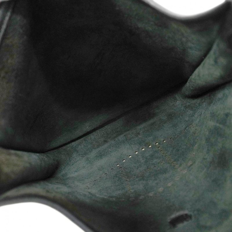 Hermes Shoulder Bag Evelyn 3pm Taurillon Clemence Black Silver Hardware a