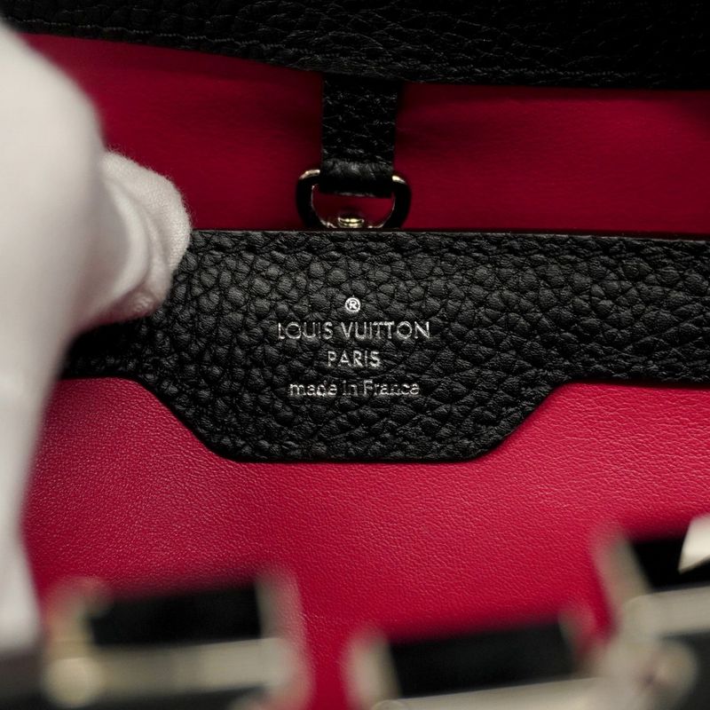 Louis Vuitton Handbag Taurillon Capucines MM M42242 Noir Black 2way Bag Ladies