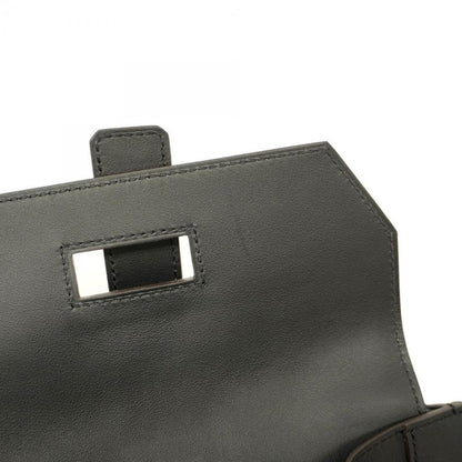 Hermes Waist Bag Elan Pocket 24 Swift Black Gold Hardware W Engraved Ladies