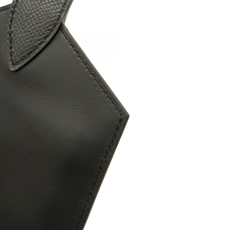 Hermes Waist Bag Elan Pocket 24 Swift Black Gold Hardware W Engraved Ladies