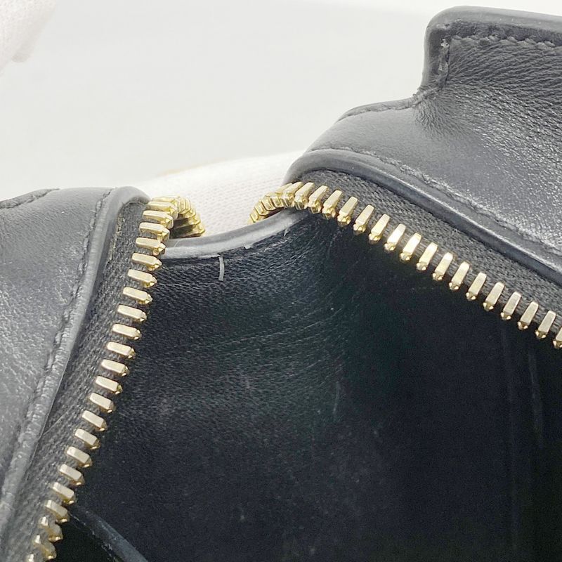 Prada Shoulder Bag Saffiano Leather Beige Black Gold Hardware Women's