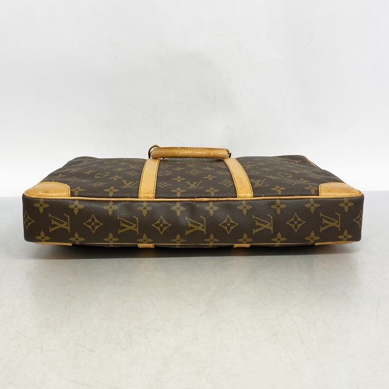 Louis Vuitton Business Bag Monogram Porte Documents Voyage M53361 Brown Men's