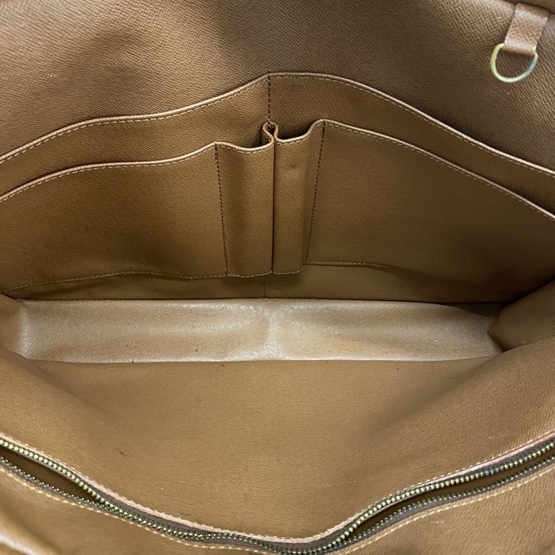 Louis Vuitton Business Bag Monogram Porte Documents Voyage M53361 Brown Men's