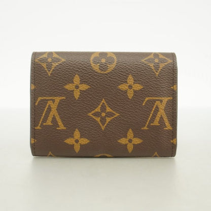 Louis Vuitton Coin Case Monogram Portomone Rosali M41939 Brown Fuchsia Ladies