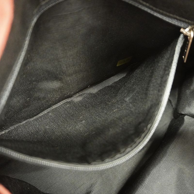 Chanel Tote Bag Lapin Fur Beige Bordeaux Silver Hardware Ladies