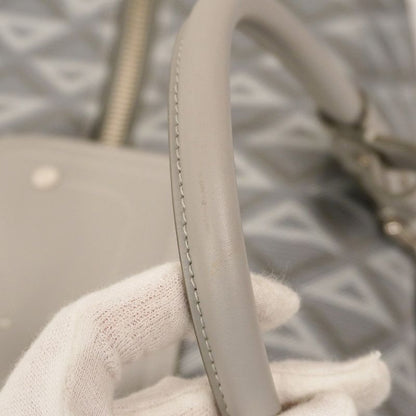 Christian Dior Boston Bag CD Diamond PVC Gray Silver Hardware Men's